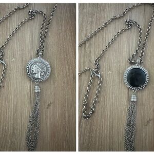 Vintage Greek Coin Spinner Necklace